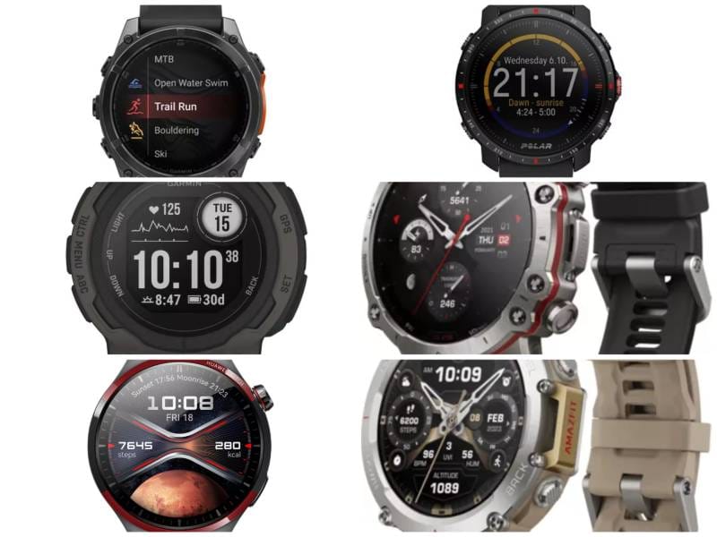 6 montres connectées militaires pour l&rsquo;aventure et l&rsquo;extrême