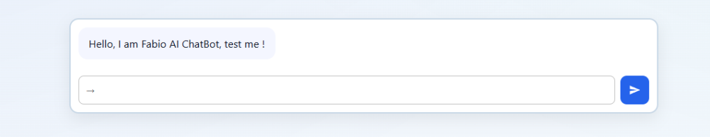 Fabio AI Chatbot screenshot